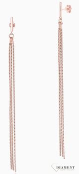 Kolczyki srebrne łańcuszki pozłacane Dall'Acqua ✓Srebrne kolczyki pozłacane w Sklepie z Biżuterią zegarki-diament.pl✓Piękne i Eleganckie Kolczyki dla Kobiet (3).jpg